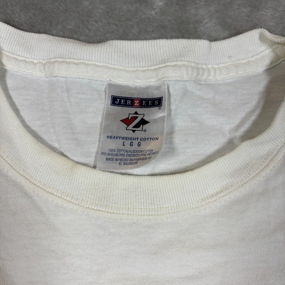 Vintage Horse Shirt Mens Large White Drawing Equestrian Pony Chincoteague Island - Picture 4 of 7